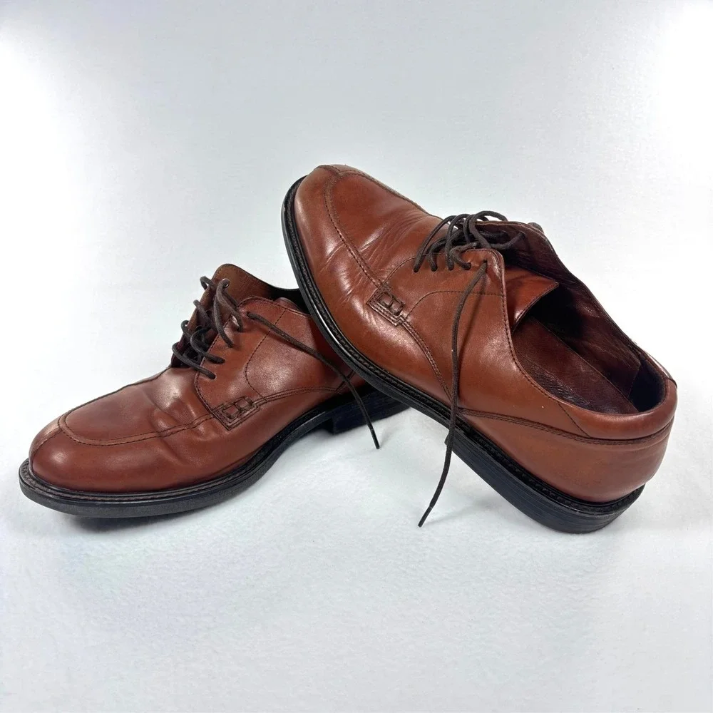 Florsheim Dress Shoes Loafers Mens 13 M Brown‎ Leather Comfortech Lace up
